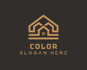Golden - Gold Home Roofing logo design