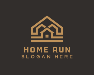 Gold Home Roofing logo design