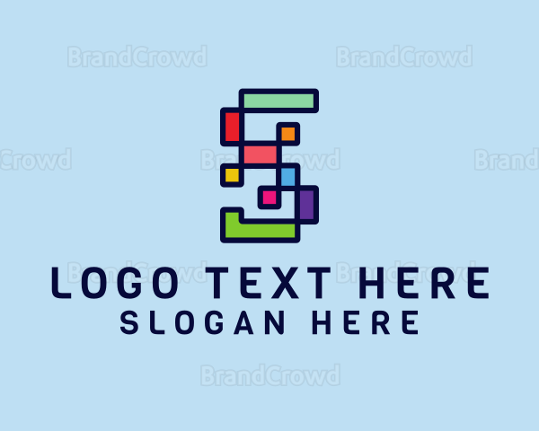 Digital Printing Letter S Logo