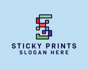 Digital Printing Letter S logo design