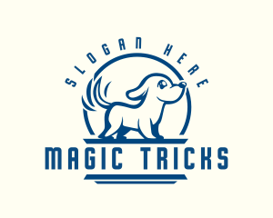 Tricks - Puppy Dog Happy Tail logo design