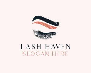 Eyelash Eyebrow Beauty logo design