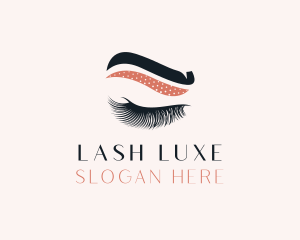 Eyelash Eyebrow Beauty logo design