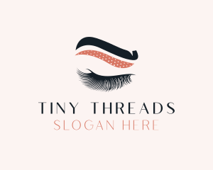 Eyelash Eyebrow Beauty logo design