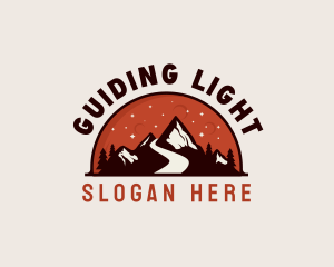 Mountain Alpine Trek logo design