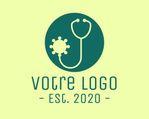 Bacteria - Virus Doctor Clinic logo design