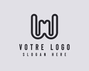 Letter W - Digital Media Business Letter W logo design