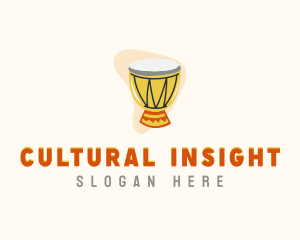 Djembe African Drummer logo design