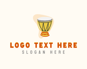 Djembe African Drummer Logo