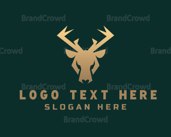 Golden Forest Stag Logo