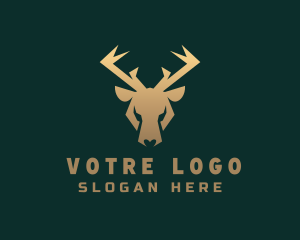 Golden Forest Stag  Logo