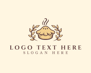 Raisin Pie - Apple Pie Leaf Baking logo design