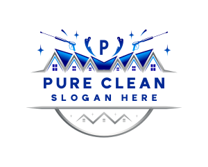 Pressure Roof Washing logo design