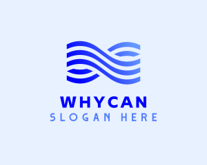 Cyber - Aquatic Waves Agency logo design