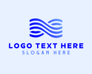 Blue - Aquatic Waves Agency logo design