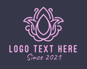 Massage - Floral Spa Essence logo design