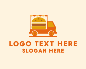 Food Delivery Service - Burger Food Truck logo design