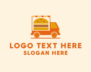 On The Go - Burger Food Truck logo design