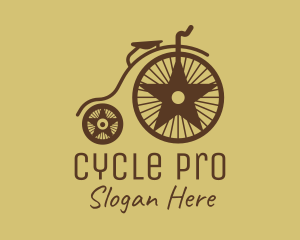 Cycling - Traditional Penny Farthing logo design