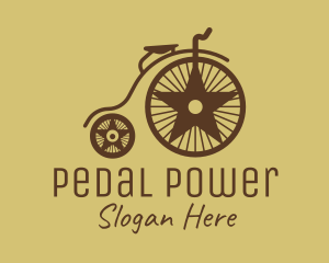 Cycling - Traditional Penny Farthing logo design