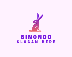 Gradient Rabbit Animal Logo
