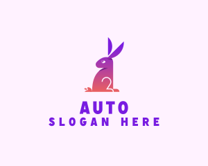 Gradient Rabbit Animal Logo