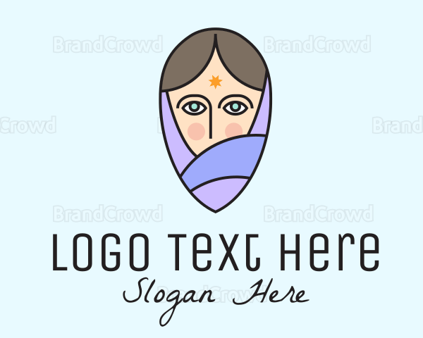 Hijab Muslim Woman Logo