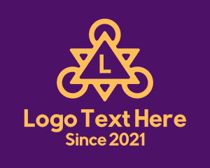 Relic - Gold Relic Letter logo design