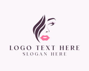 Girl - Beauty Face Cosmetics logo design