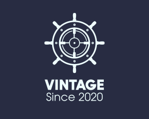 Hunting - Maritime Steering Wheel Crosshair logo design