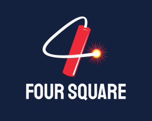 Four - Dynamite Number Four logo design