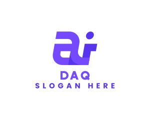Monogram - Digital Media App logo design