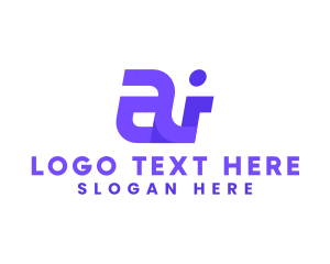 Letter Ai - Digital Media App logo design