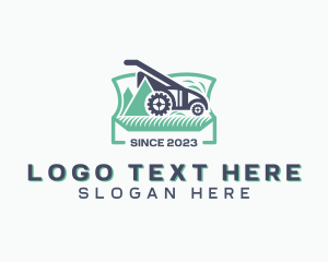 Lawn - Lawn Mower Landscaping logo design