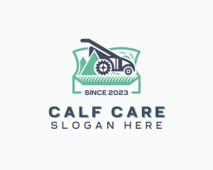 Lawn Mower Landscaping logo design