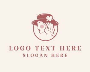 Feminine Fedora Hat Logo