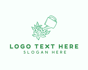 Flower Garden Planting Logo