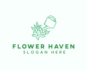 Flower Garden Planting logo design