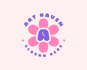 Floral Girly Boutique logo design