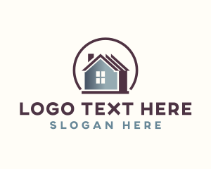 Roofing - Residential Home Roofing logo design