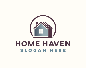 Residential Home Roofing logo design