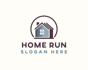 Residential Home Roofing logo design