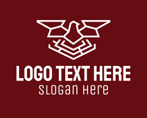 Rank - Corporate Geometric Eagle logo design