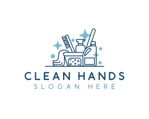 Cleaning Sanitation Disinfect logo design