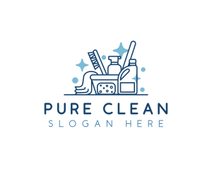 Sanitize - Cleaning Sanitation Disinfect logo design