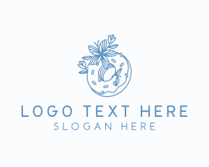 Floral Donut Bakery Logo