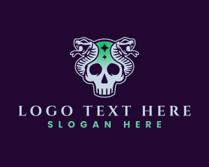 Mystic Skull Snake Logo