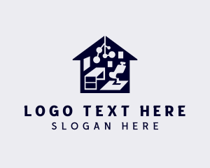 Room Decorator - Home Decor Furnishing logo design