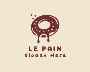 Boulangerie - Brown Donut Snack logo design