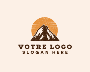 Mountaineer - Nature Mountain Hiking logo design